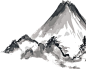 中国古风水墨山水免扣PNG透明图片 插画后期美化PS设计素材 (370)