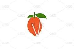 维生素,品牌名称,创造力,橙子,英文字母V,蔬菜,商务,健康保健,清新,设计