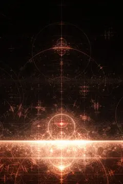 分形艺术-地平线-手机壁纸 | 摩秀网