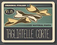 点击来源直接获取大图文件 |意大利塔利亚特面条，矢量