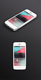 今天的时间表上的应用程序UI Behance