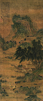 文徵明——款《渔家乐》【...辛卯清和...】人物山水 立轴欣赏 | 
明|文徵明(1470-1559)名壁字征明、征仲，号衡山居士，世称“文衡山”，诗文上与祝允明、唐寅、徐真卿并称“吴中四才子”。画史上与沈周、唐寅、仇英合称“吴门四家”。画从沈周。诗文画俱精，人称“四绝”全才。山水人物花卉等皆工。