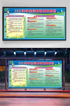 年学生资助政策宣传栏海报