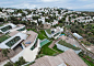 Architect Alper Aytac sees the design as an expression of the idea that 'Architecture as the extension of topography': The five villas are shaped and
formed like the crystallized lava flows of the legendry Volcano Kos. Erupting out of the terrain dramatic