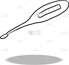 计算机图标,数字式温度计,手,商务,药,计划书,手提箱,直的,简单,画画
