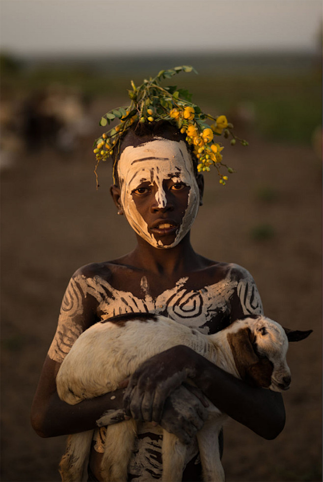 埃塞俄比亚的部落人像