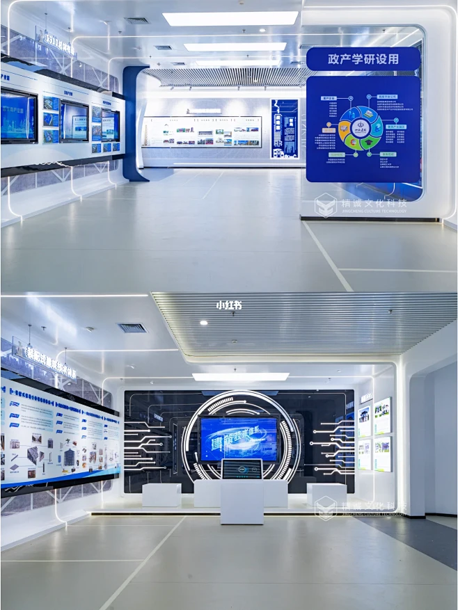 展馆设计丨山西建投建筑产业现代化展示中心-花瓣网