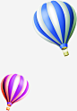 蓝色热气球传单展架装修素材-觅元素51yuansu.com png设计素材 #网页#