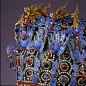 孝靖皇后嵌珠宝凤冠（局部），明，现藏定陵博物馆，1958年北京昌平定陵出土。