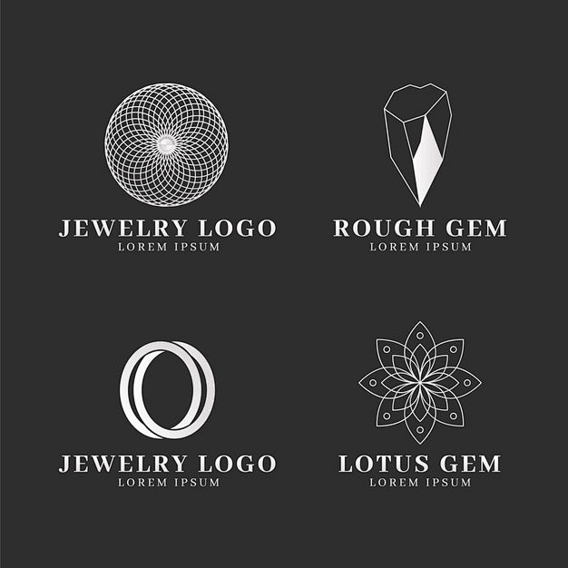 宝石，珠宝，饰品logo标志矢量图素材
