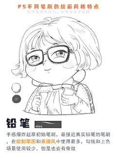 终于找到笔刷规律了！还是要多练！最近用不同笔刷绘制了8组人物风格效果，给大家做参考，真心的，掌握笔刷规律就能画出属于你自己的风格，而且特别有质感！

特别为大家整理了44组常用笔刷，想要GET同款笔刷的请看评论区！后面还会有很多，大家记得留意。 #小光的手绘课# ​​​​