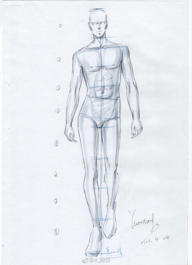服装设计线稿以及人体绘法作者：A_阿田 ...