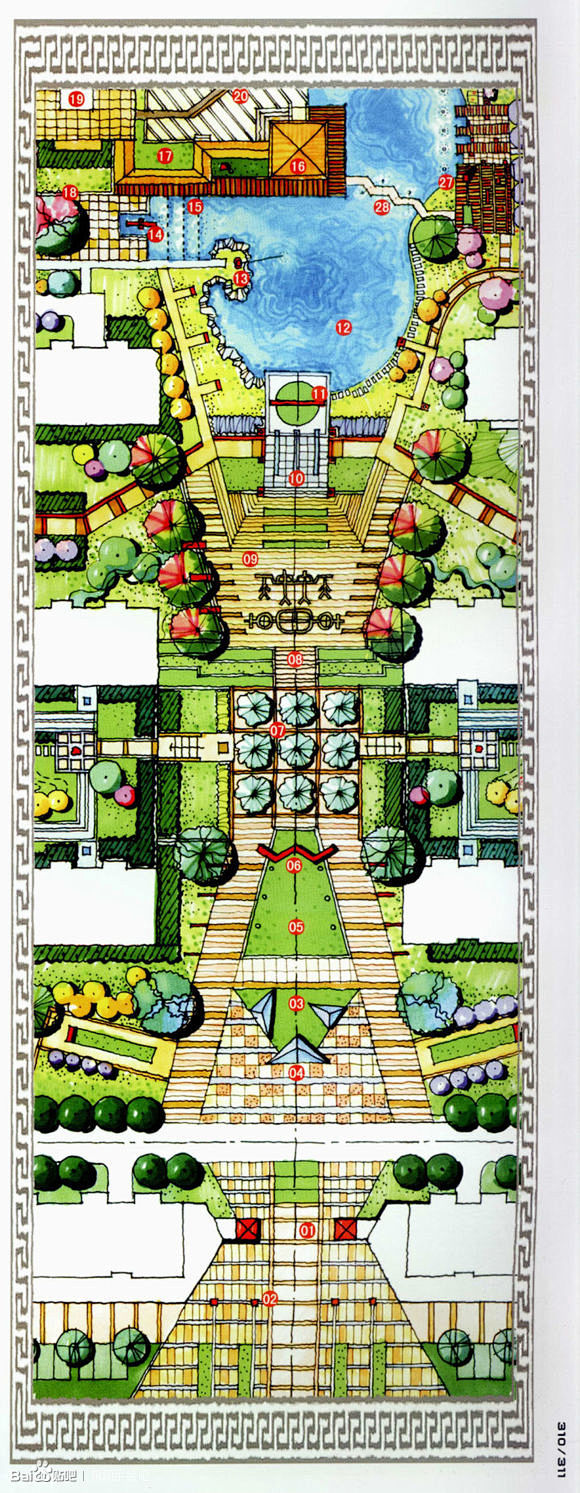 【图】景观平面图_景观手绘吧_百度贴吧