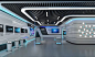 现代 展厅 科技孵化器展示厅3D模型