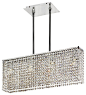 Contemporary Clear Crystal Strands 24" Wide Pendant Chandelier - contemporary - chandeliers - Lamps Plus
