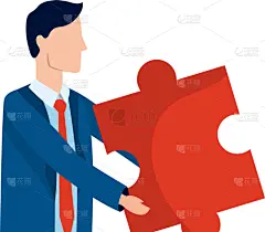 男商人,头像,卡通,商务,专业人员,经理,现代,城市