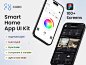 智能家居物联网设备控制app ui界面设计fig源文件模板-向日葵资源站