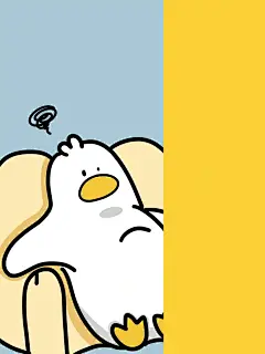 233期｜躺平鸭卡通手机壁纸IP设计 - 小红书