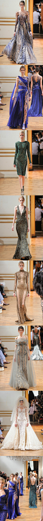 来自黎巴嫩的Zuhair Murad，本次高定将树枝的生命力注入设计，带着典型Art Deco图案的裙装其华丽氛围令人目不暇接。