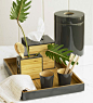 Add some bamboo to your bathroom decor with something like this - bathroom sink accessories. #bamboo #bathroom #accessories: 