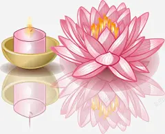 唯美卡通莲花蜡烛 精美 花灯 莲花 莲花灯 蜡烛 元素 免抠png 设计图片 免费下载 页面网页 平面电商 创意素材