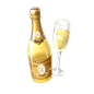 香槟食物图png美食图标webappicon