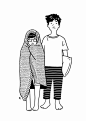 日本 | 二村大辅人物插画&Gif