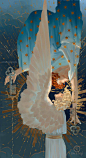 #漫画##二次元条漫# 美国画师aw anqi 创作的宫崎骏及《宝石之国》系列，这个画风真是惊艳了 ​ ​​​​
