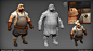 Low Poly Peon, Mark Henriksen : low poly game character
design, modelled and textured. Modo and Photoshop 
unit in an upcoming game Siegecraft Commander