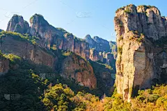 山,风景,神龙飞瀑,居住区,巨大的,水平画幅,瀑布,无人,火山地形,浙江省