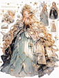 角色设计⭐️星梦绘师：薇斯
采集@别致的七
来源：小红书芝士冻