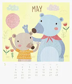 韩国插画_台历_日历_插画_风光_风景_清新_Yestone邑石网_高品质的版权图片及商业正版图片素材提供商