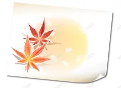 枫叶复古信纸卷纸渐变海报背景矢量图 背景 背景 设计图片 免费下载 页面网页 平面电商 创意素材