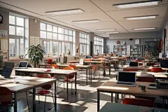 大学教室里，学生们正在进行团体活动 00092 00