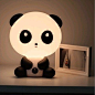 I found 'Asian Kawaii Panda Night Light Desk Lamp Cute Cartoon Baby Small Black White Stationary Super Adorable Animal' on Wish, check it out!: 