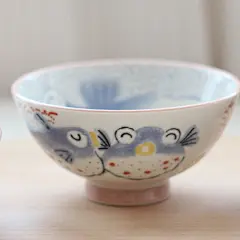 特价日本进口陶瓷浮雕手绘年年有鱼和风米饭碗亲子碗情侣碗福寿碗 沐自居 原创 设计 新款 2013