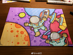 菠萝奥利奥采集到儿童画构型素材