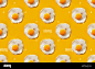 Fried eggs on yellow background Stock Photo - Alamy : Download this stock image: Fried eggs on yellow background - 2B7TF65 from Alamy's library of millions of high resolution stock photos, illustrations and vectors.