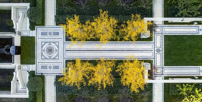 【展示区-直线-欧式】摩登花园，凝萃都会...