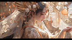 来自海镜采集到【ai】古风女
