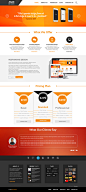Free Landing Page PSD for Web Agency