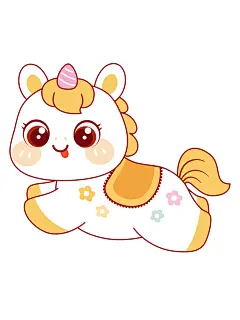 马宝宝奔腾卡通插画517-24