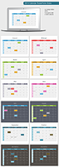 2015 Calendar PowerPoint Template - PowerPoint Templates Presentation Templates