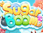 原创作品《Sugar boom》游戏界面 Q版消除类游戏界面