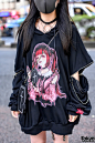 Harajuku Street Styles w/ Shiina Pikarin x Reflem Hoodies, Hypercore, Milkboy, Yosuke USA, Vivienne Westwood & Dr. Martens – Tokyo Fashion