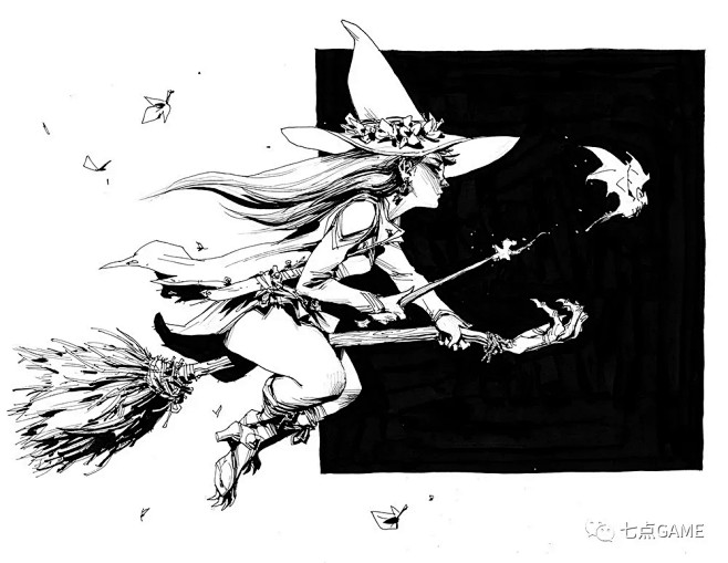黑白稿  013，美国插画师 Andre...