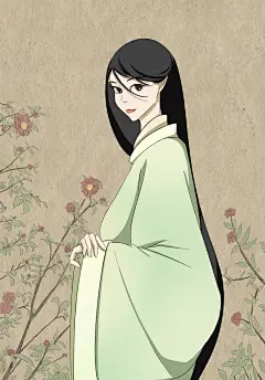 古风插画：花木兰