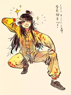 一个21岁小姑娘的画，让我看到了中国风漫画的新未来…… : 痴迷传统文化的她，用水墨和水彩相结合的方式作画，渲染出糅杂传统与现代之美的作品…