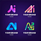 字母AI，logo标志矢量图设计素材