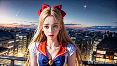 AI绘画 还原《美少女战士》爱野美奈子真人版！（附高清壁纸）-今日头条